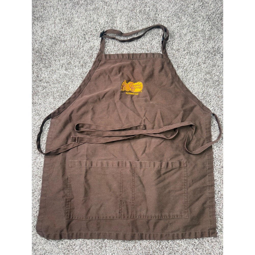 Cracker Barrel Old Country Store Brown Apron WearGuard Embroidered Logo 15748